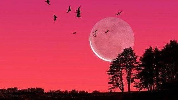 La luna de abril también se llama luna rosa en Norteamérica por una tradición india