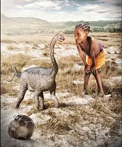 El bebé dinosaurio nació con el tamaño de un balón de fútbol y creció rápidamente