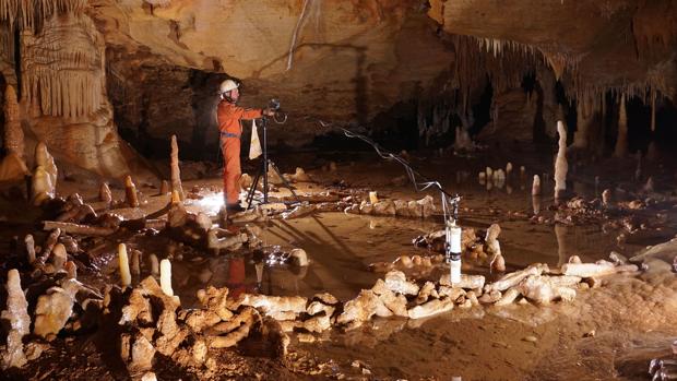 Imagen de la cueva de Bruniquel, en Francia