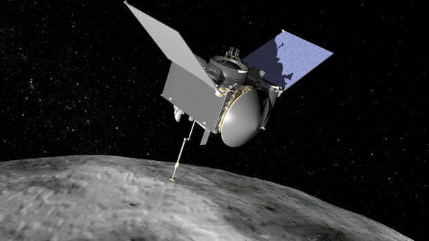 Recreación de lá la misión OSIRIS-REx al asteroide Bennu