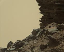 Otra imagen de los montículos de Murray en Marte