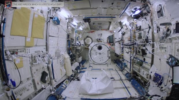 Interior de la Estación Espacial Internacional, en un fragmento del video