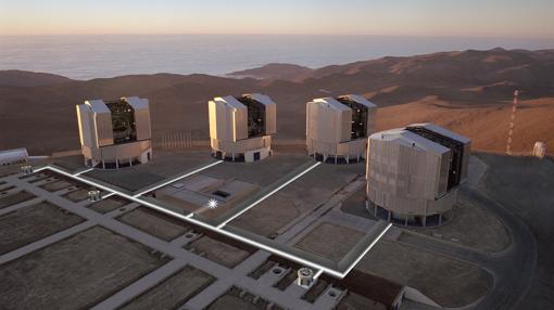 Vista del VLT («Very Large Telescope»)