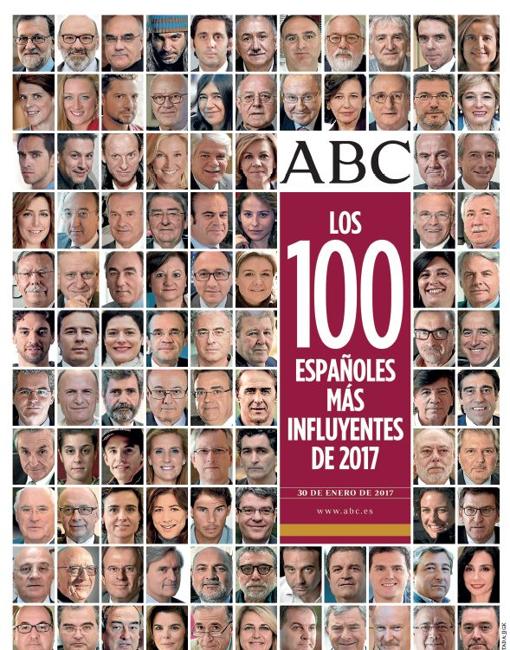 ABC ofrece hoy a sus lectores el especial «Los 100 españoles más influyentes de 2017»