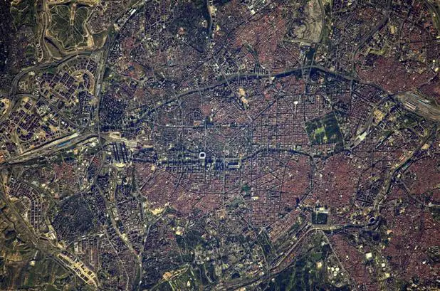 Imagen de Madrid tomada el 5 de abril por el astronauta Thomas Pesquet