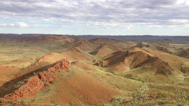 Crestas en el cratón de Pilbara, al oeste de Australia, donde se han encontrado los restos