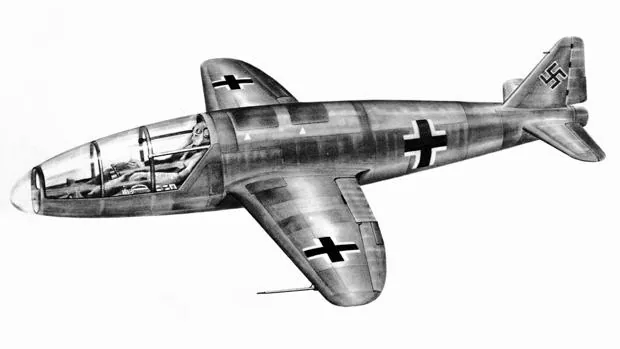 Prototipo nunca construido del He 176, el primer avión impulsado solo por un cohete