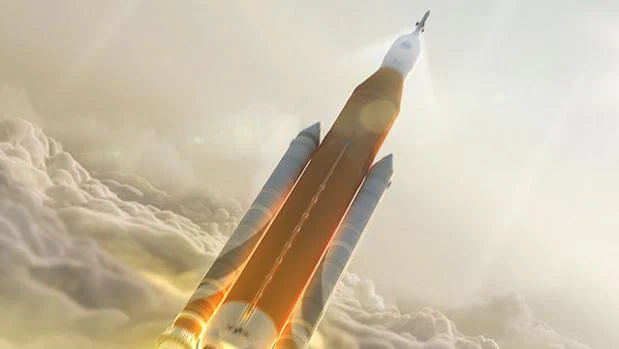 El SLS, en la imagen, será el cohete más potente de la historia