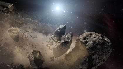 Los asteroides nacieron a partir de la fractura de planetesimales