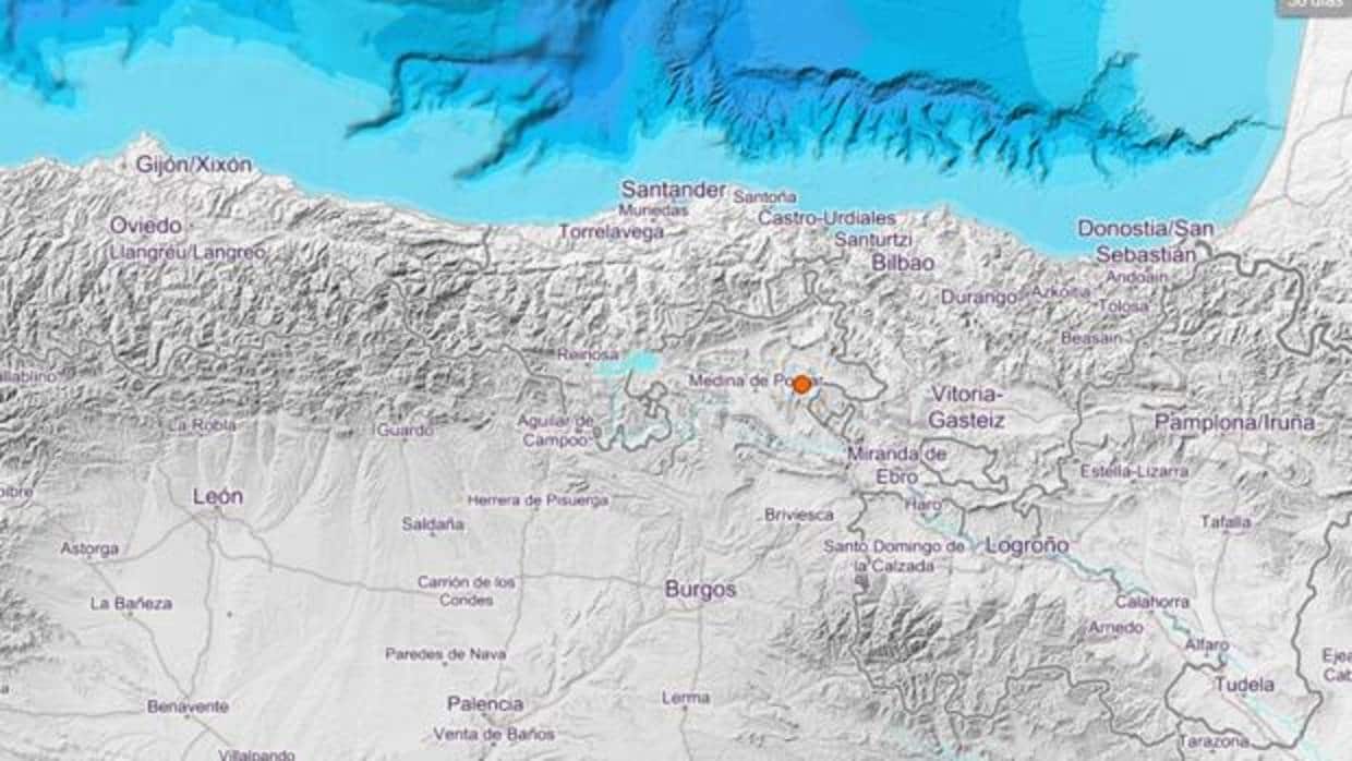 Un terremoto de 3.0 de magnitud alerta al norte de Burgos