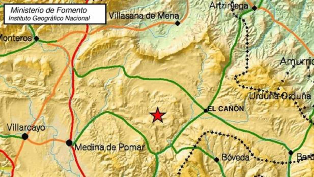 Registrado un terremoto de magnitud 3,1 en El Cañón (Burgos), el segundo en el mismo sitio en 42 días