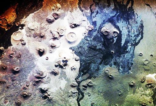 «Harrat» o llanura de lava y volcanes presente en Arabia