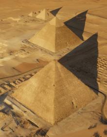 Vista aérea de la Gran Pirámide