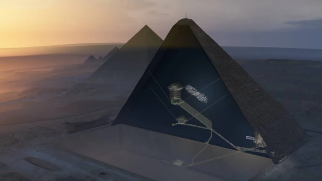 Los rayos cósmicos desvelan una cámara en la Gran Pirámide de Keops