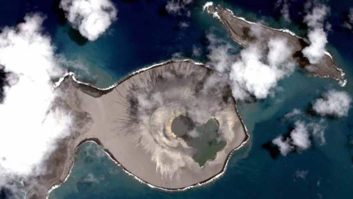 La isla volcánica de Hunga Tonga-Hunga Ha'apai