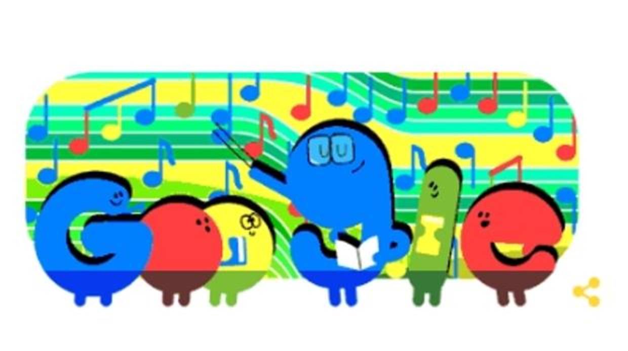 Imagen del doodle de Google personalizado por el Día del Maestro