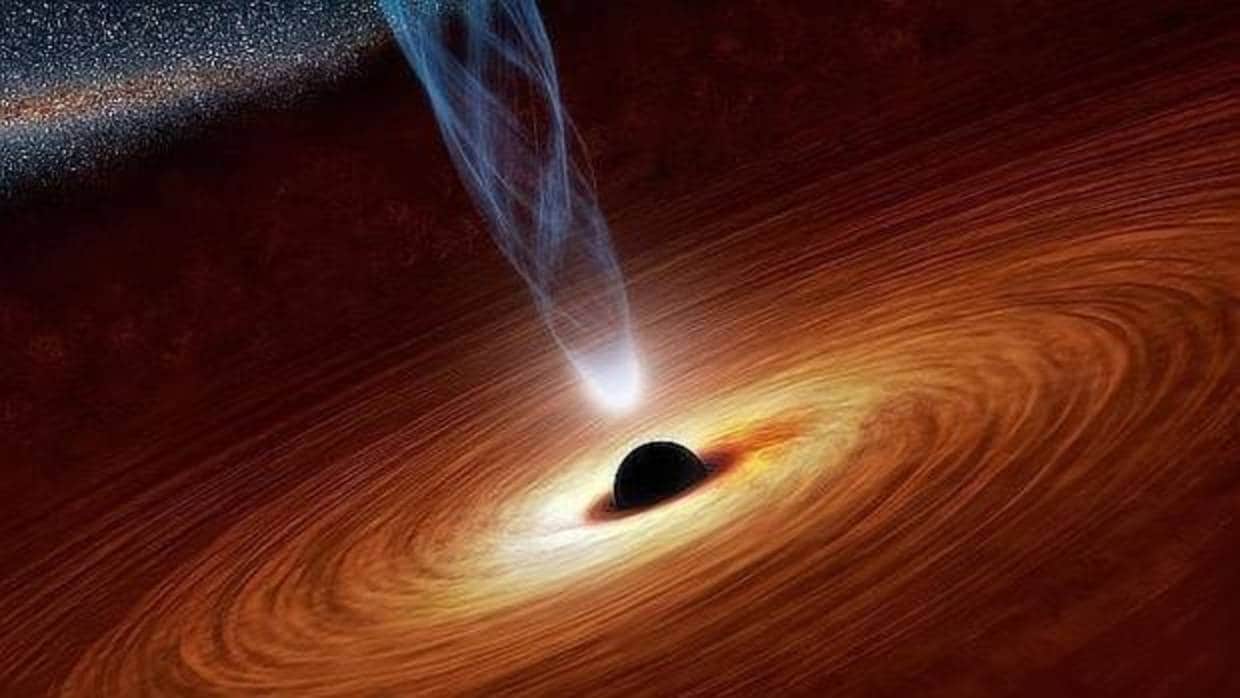 Recreación de un agujero negro supermasivo