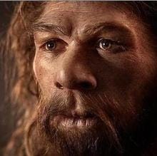 Imagen de un neandertal