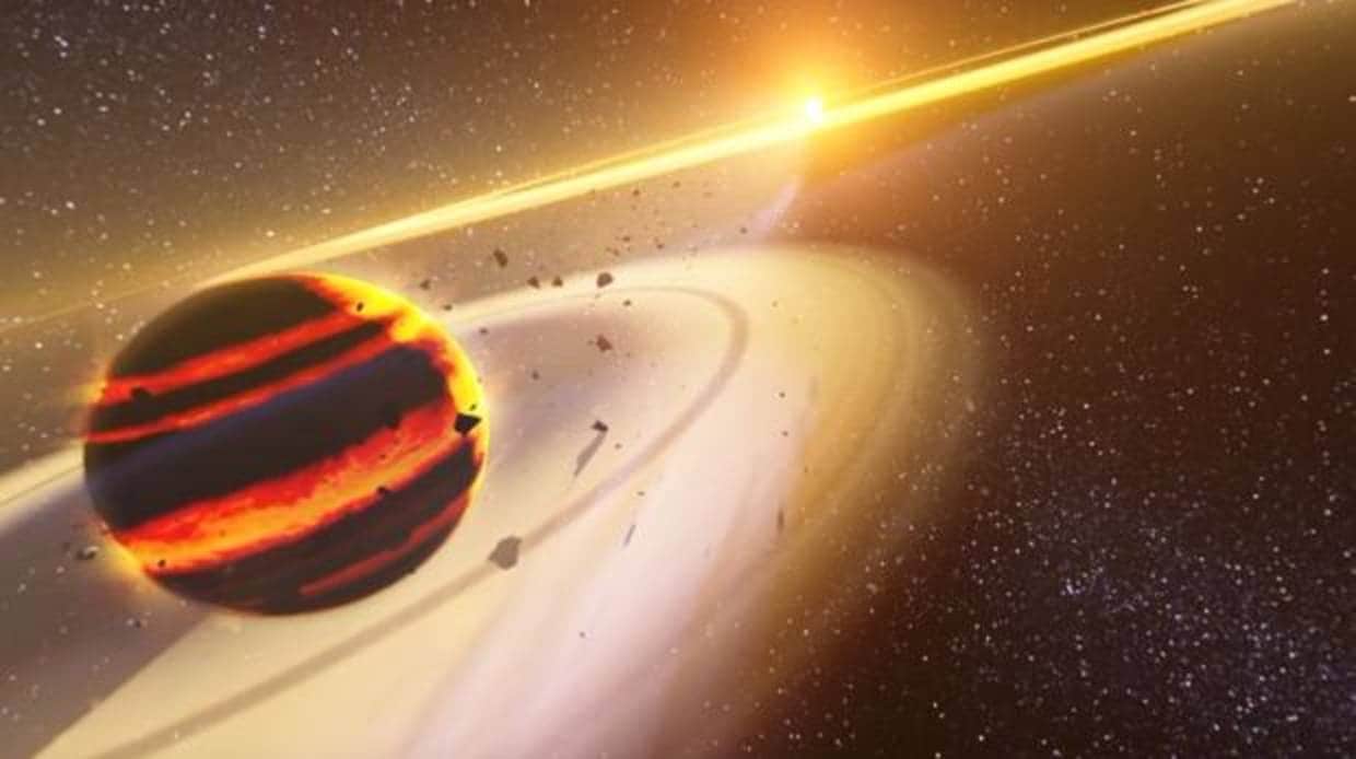 Uno de los exoplanetas retratados en el vídeo