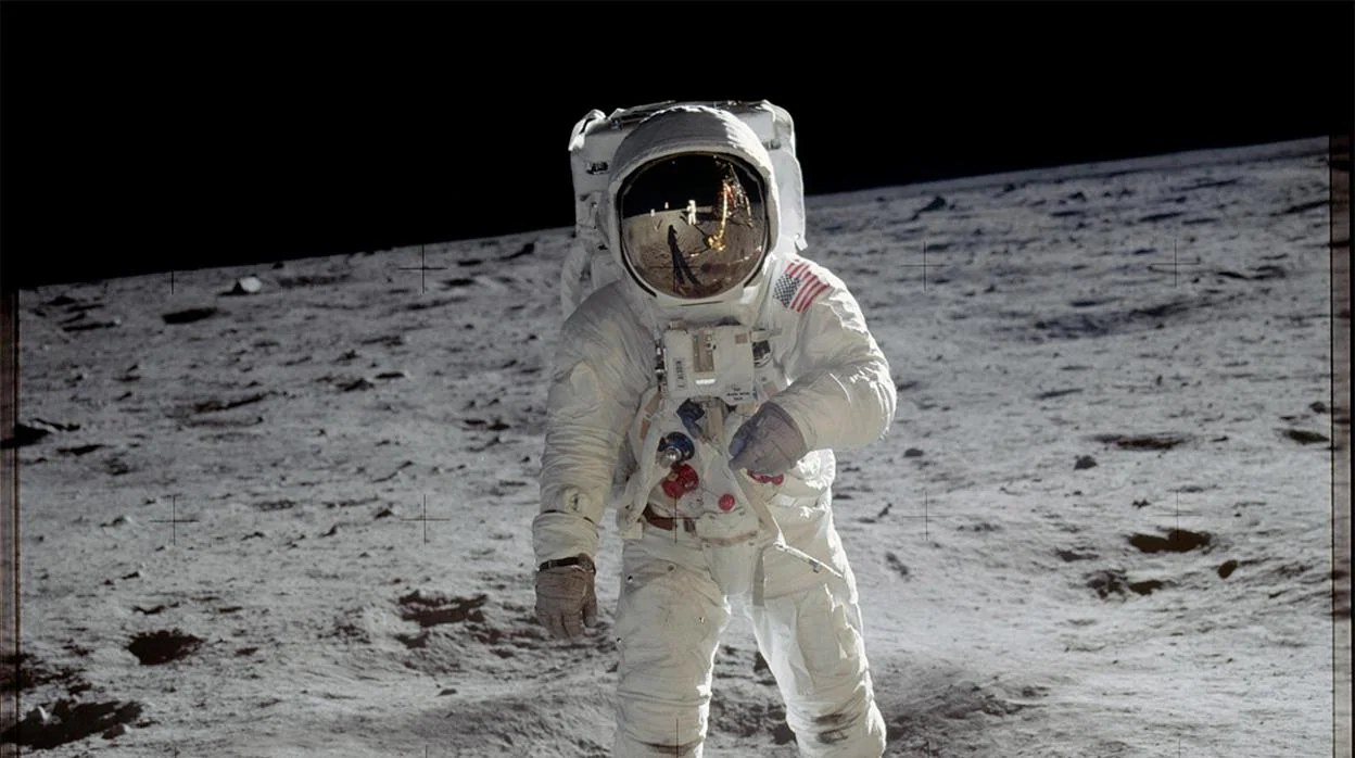 El astronauta Buzz Aldrin sobre la Luna