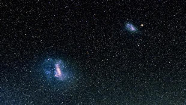 Choque colosal de dos galaxias cerca de la Vía Láctea