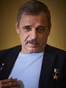 Mikhail Kornienko durante la entrevista
