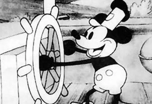 «Steamboat Willie» (estrenado el 18 de noviembre de 1928) fue el primer cortometraje sonoro de dibujos animados, el protagonista de esta película fue el pequeño Mickey Mouse