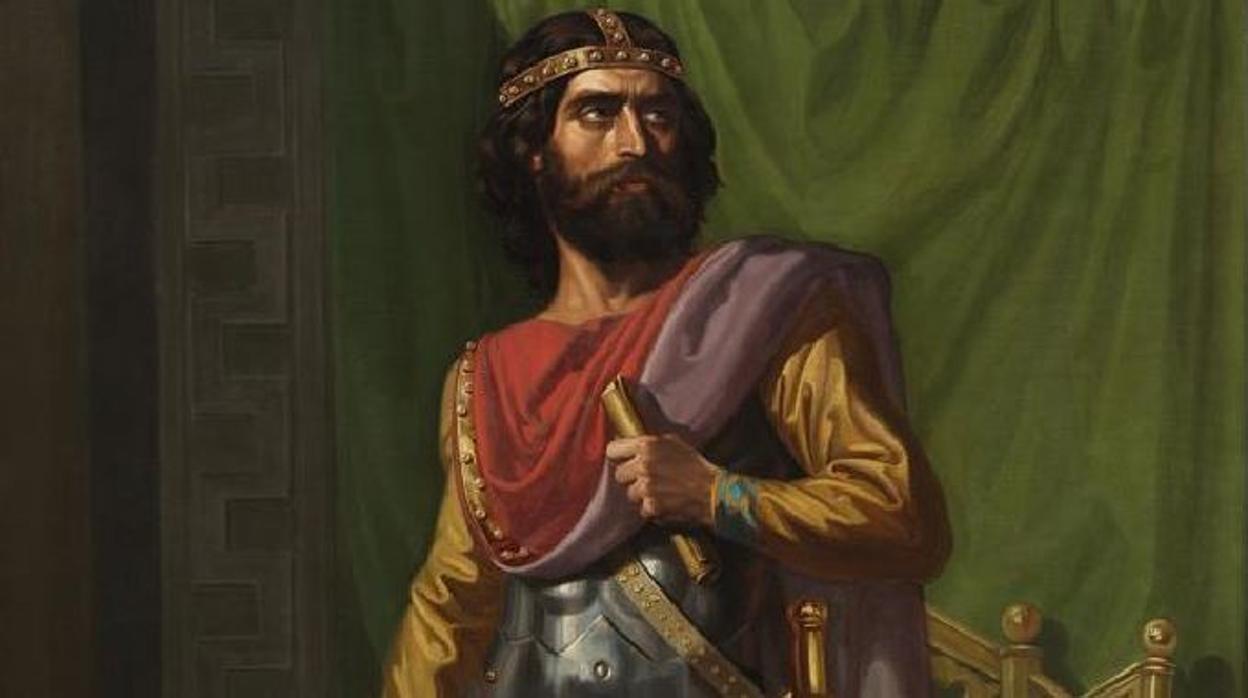 Retrato imaginario de Sisebuto, rey de los visigodos entre los años 612 y 621