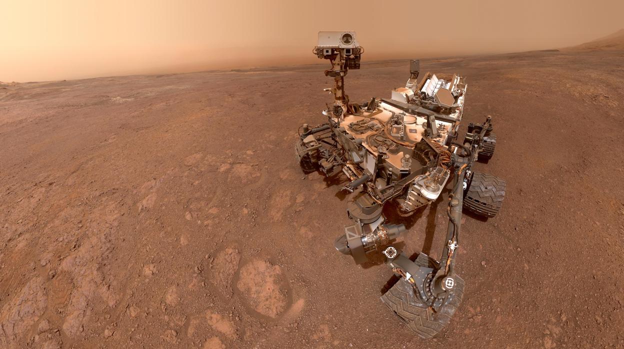 Un selfie tomado por el Curiosity en Marte