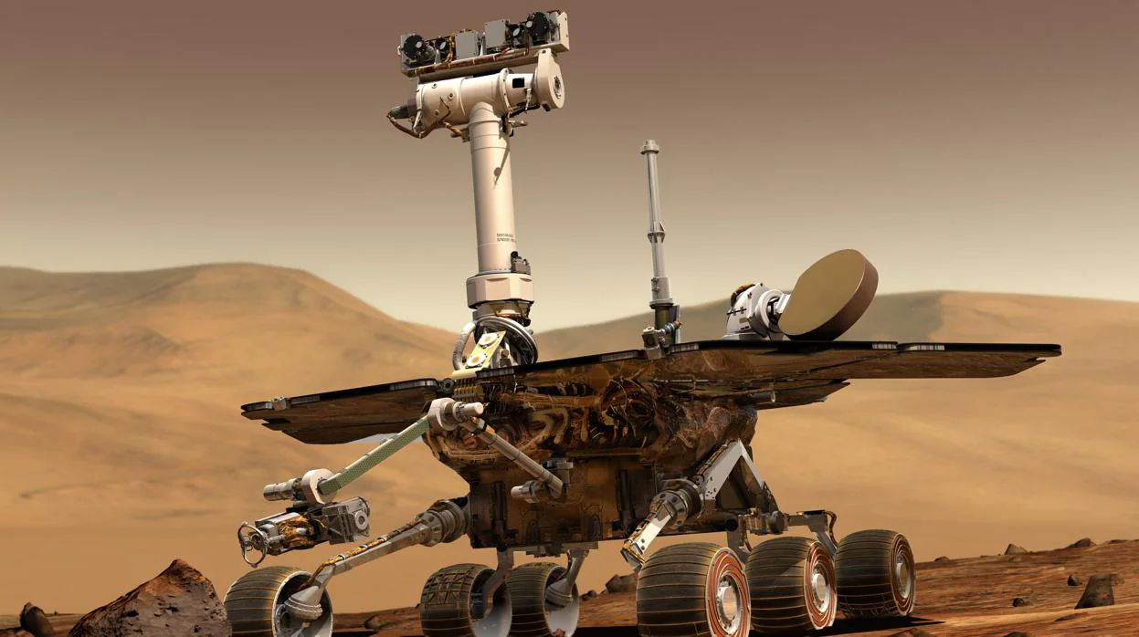 Ilustración del rover Opportunity. Ha estado funcionando durante 15 años, aunque apenas estaba diseñado para operar tres meses