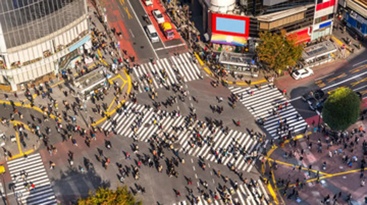 El famoso cruce de Shibuya en Japón