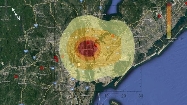 Un asteroide de 60 metros destruye Nueva York en una simulación internacional