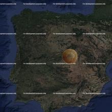 Simulación del impacto de un asteroide comparable al que acabó con los dinosaurios, sobre Madrid