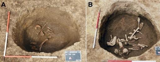 El pozo donde fueron descubiertos los huesos en Croacia