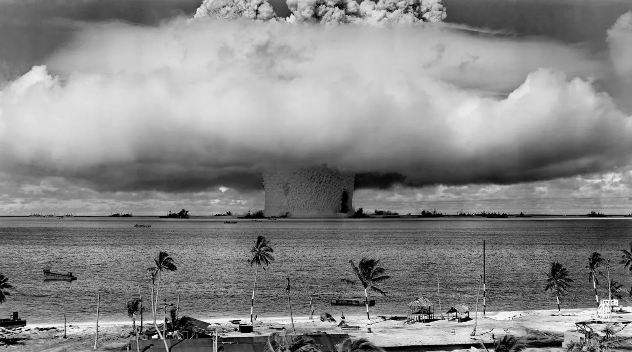 «Baker Shot», ensayo atómico hecho por Estados Unidos en el atolón Bikini, en 1946