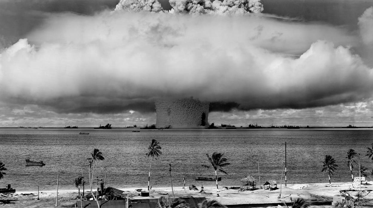 «Baker Shot», ensayo atómico hecho por Estados Unidos en el atolón Bikini, en 1946