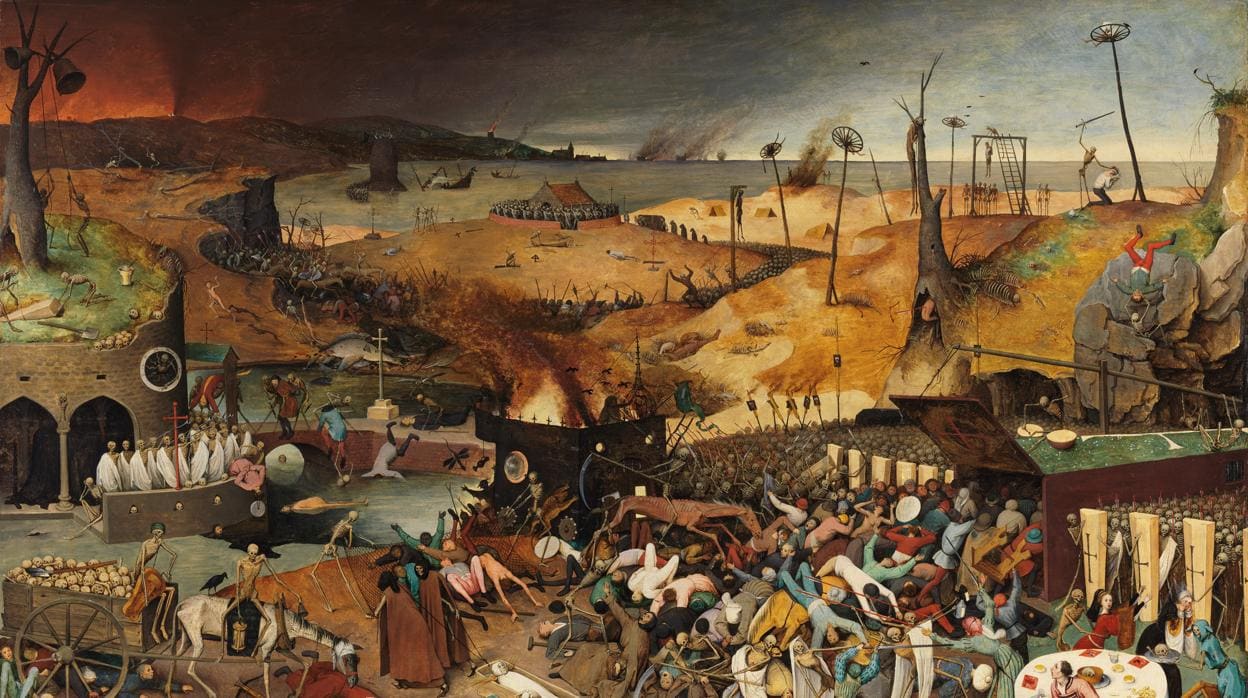 Pintura de la temática de la danza de la Muerte, que representa la sensibilidad existente en Europa tras la pandemia de peste