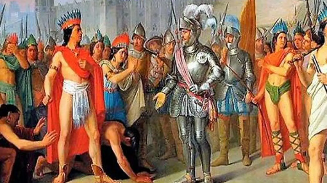Detalle de la Marcha de Hernán Cortés