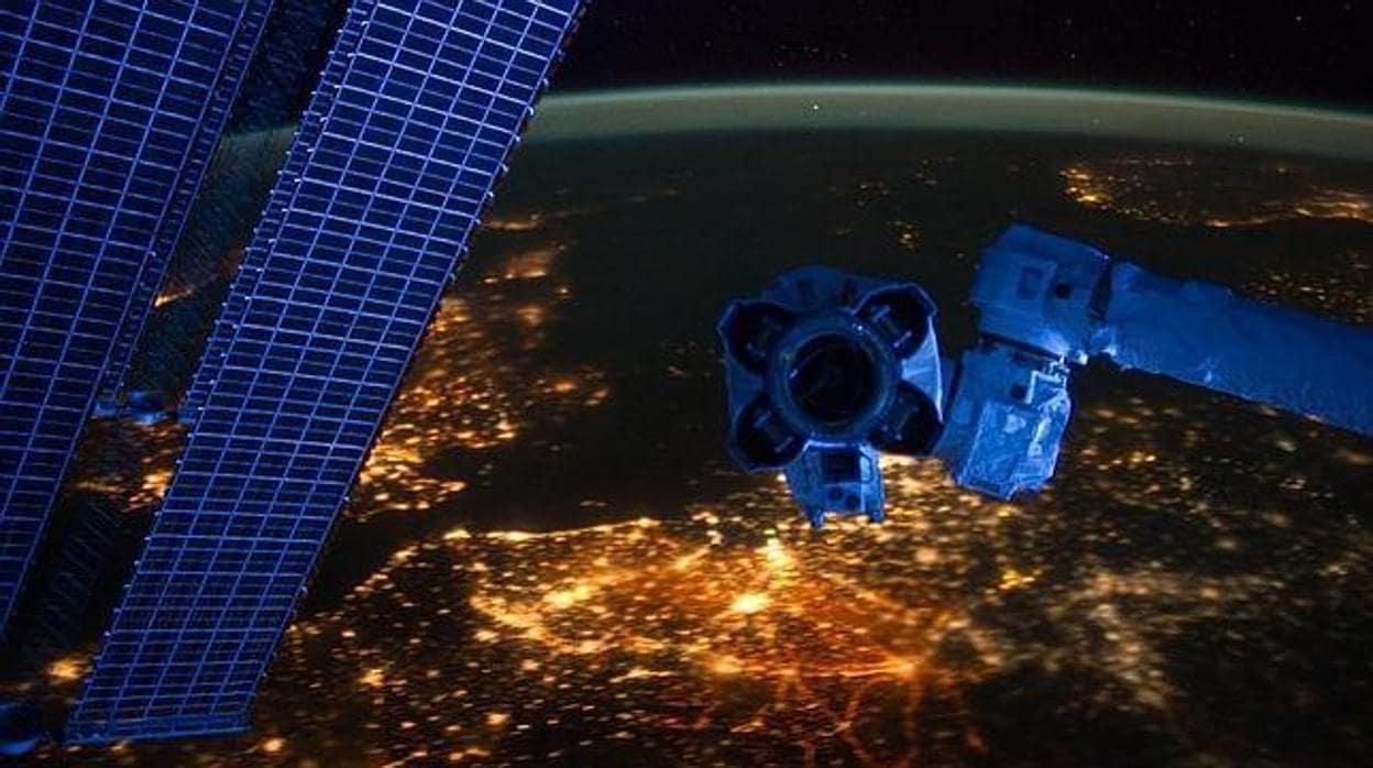 Imagen real tomada desde la Estación Espacial Internacional