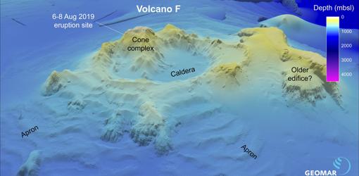 El «Volcán F», el origen de las piedras flotantes