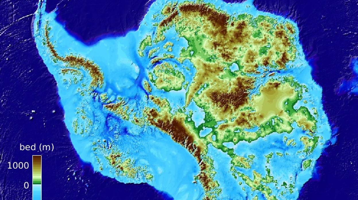 El nuevo mapa del continente que hay bajo los hielos de la Antártida revela crestas y valles hasta ahora desconocidos