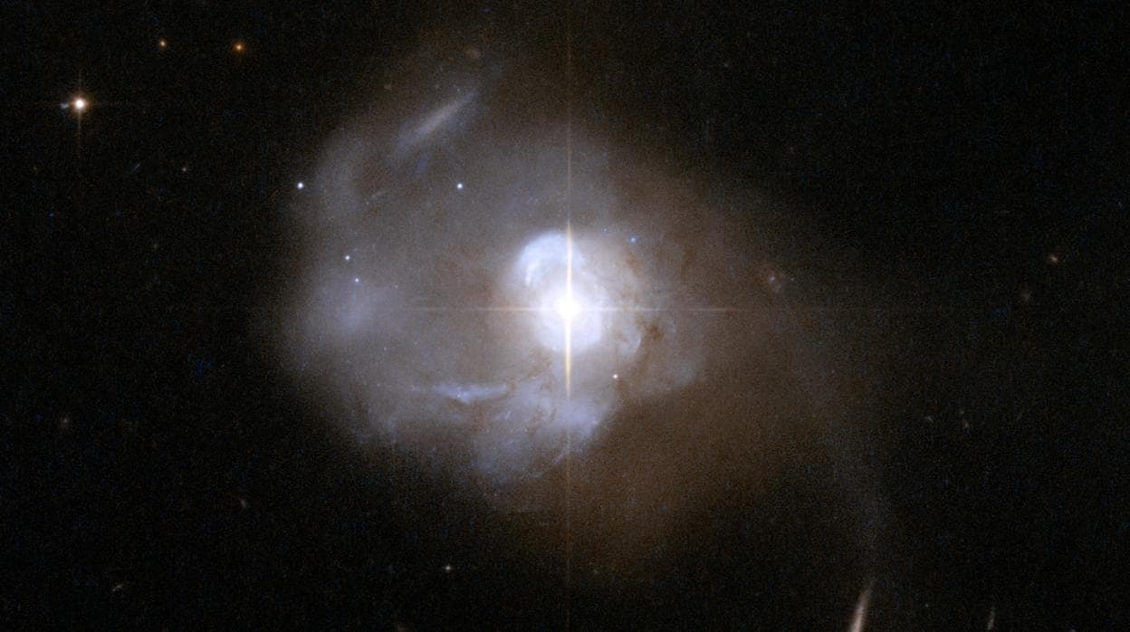 La galaxia «Markarian 231» captada por el telescopio espacial Hubble