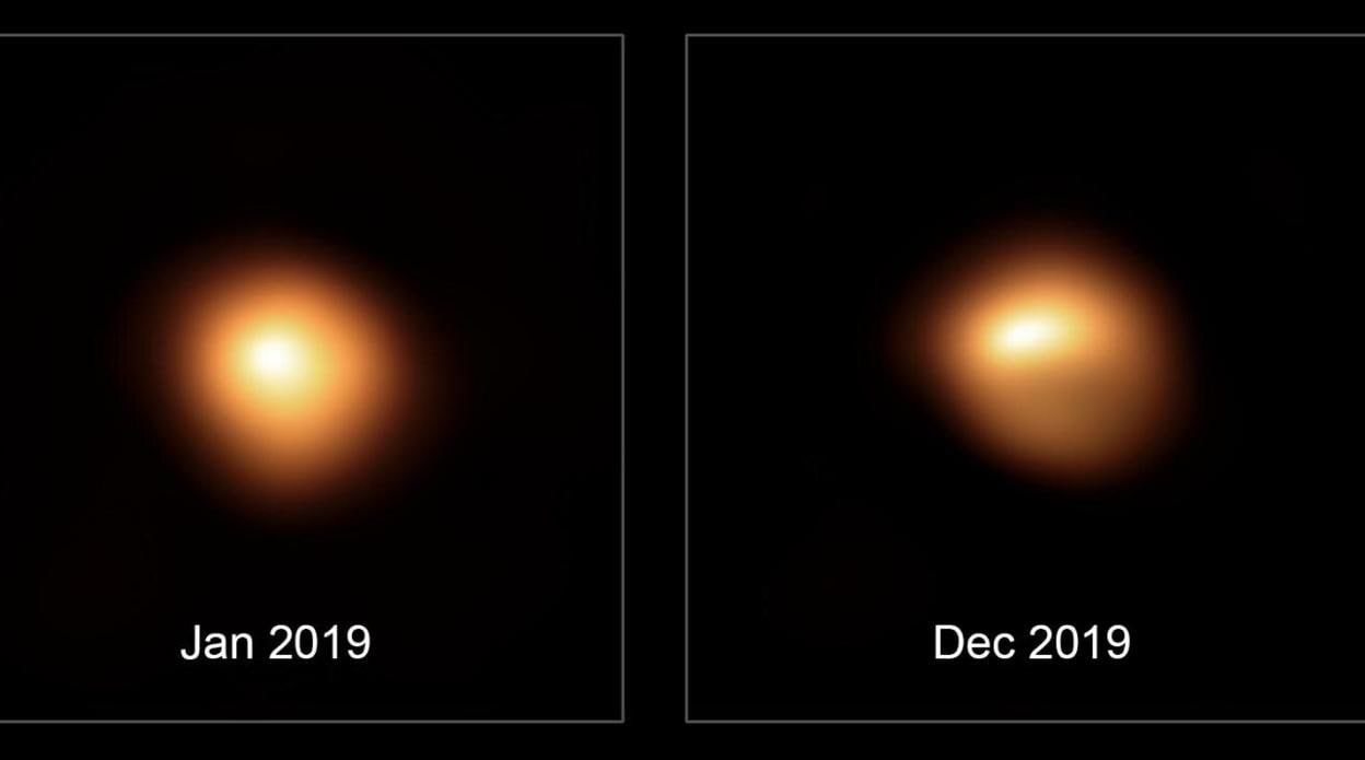 Observaciones de la estrella Betelgeuse tomadas por el Very Large Telescope de ESO