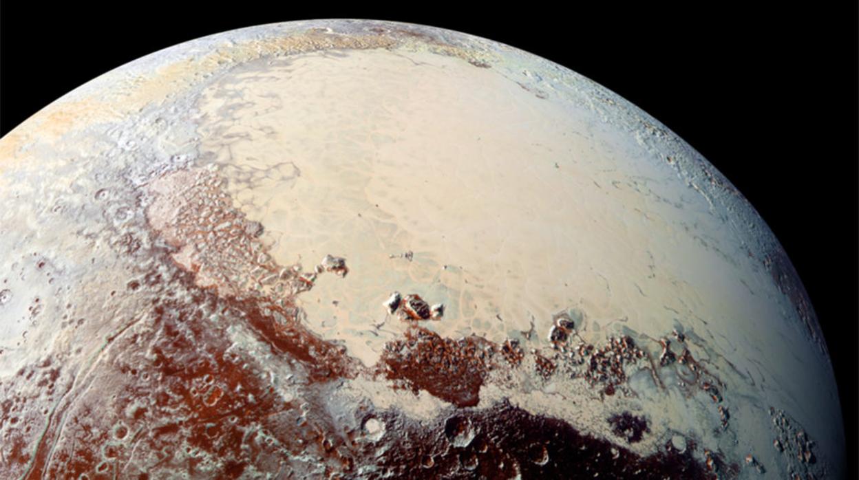 Espectacular imagen de Plutón, obtenida por la sonda New Horizons