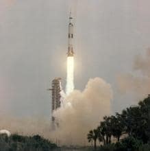 Despegue de la misión Apolo XIII, el 11 de abril de 1970