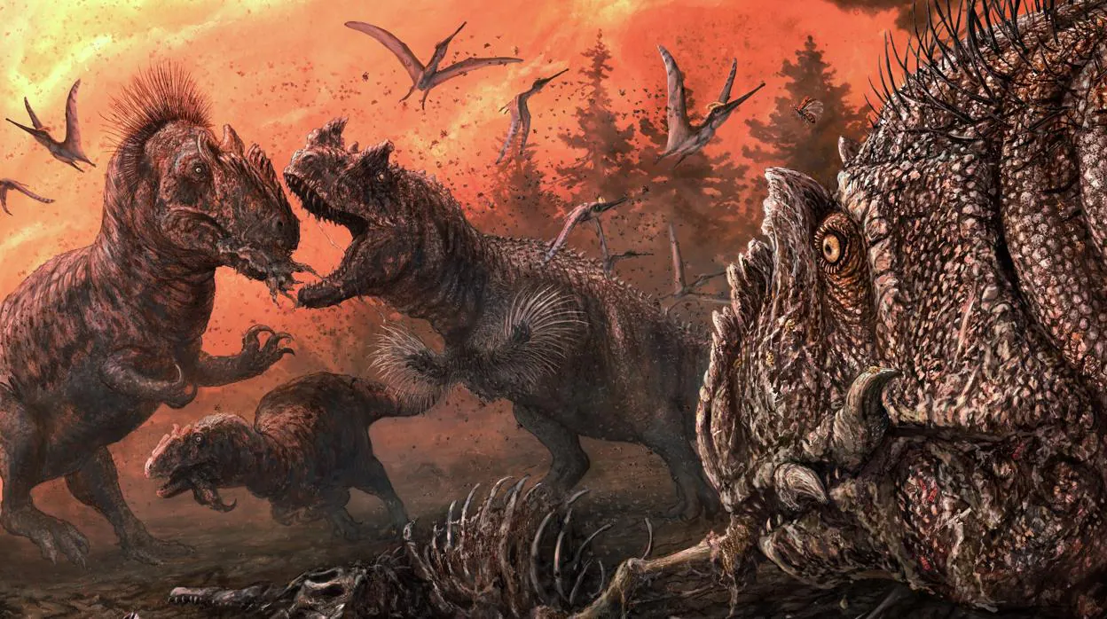 Dinosaurios caníbales en un ecosistema estresado del Jurásico tardío