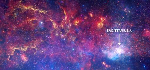 Imagen del centro de la galaxia sonorizada por la NASA