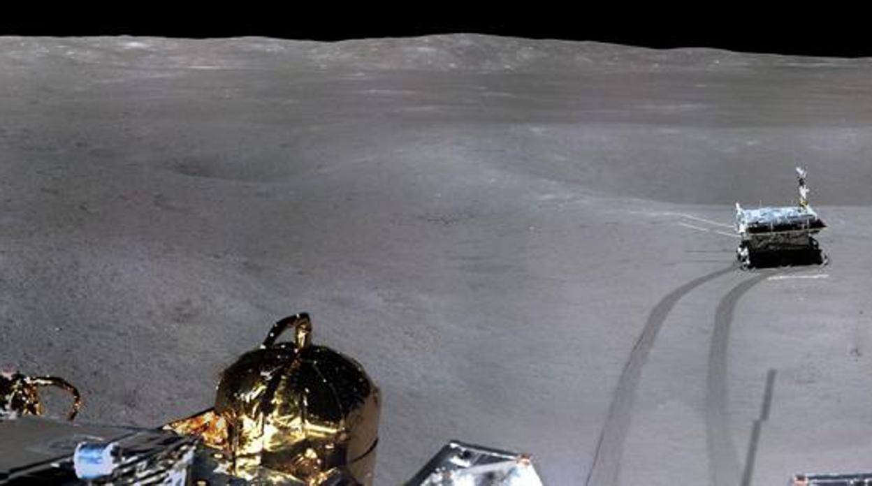 Imágenes de la cara oculta de la Luna tomadas por la sonda Chang'e-4
