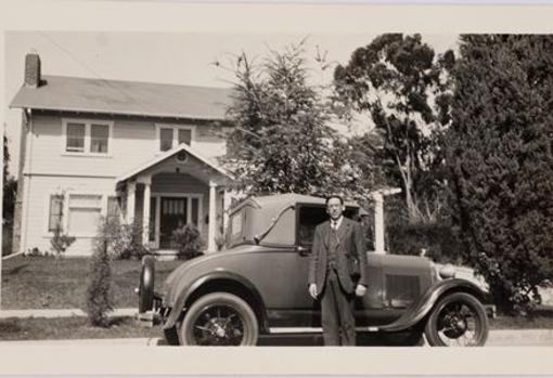 Antonio de Zulueta en Pasadena (California, EEUU) en 1930