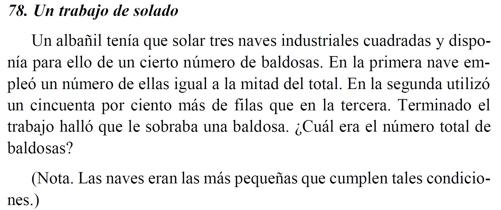 Ejercicio tomado del libro Dúo matemático (1995)